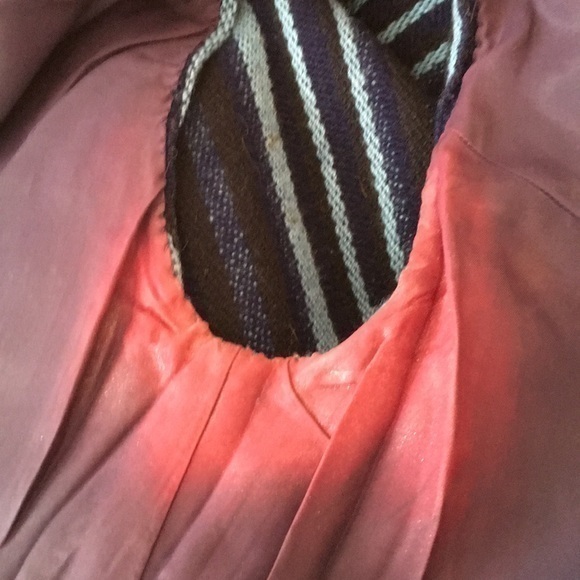 VINTAGE LINTON TWEED blue and black striped dress - Picture 6 of 8